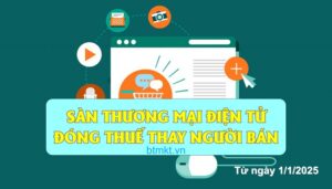 Sàn thương mại điện tử phải nộp thuế thay người bán từ 1/1/2025