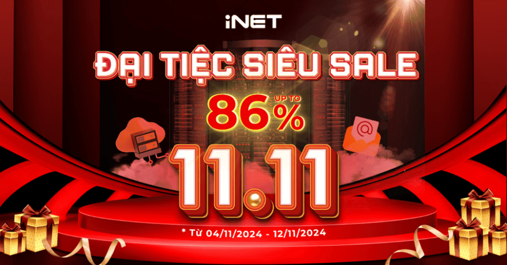 INET siêu sale 86% dịp 11.11.2024