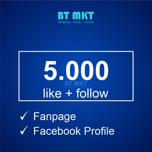 5000 like follow fanpage facebook
