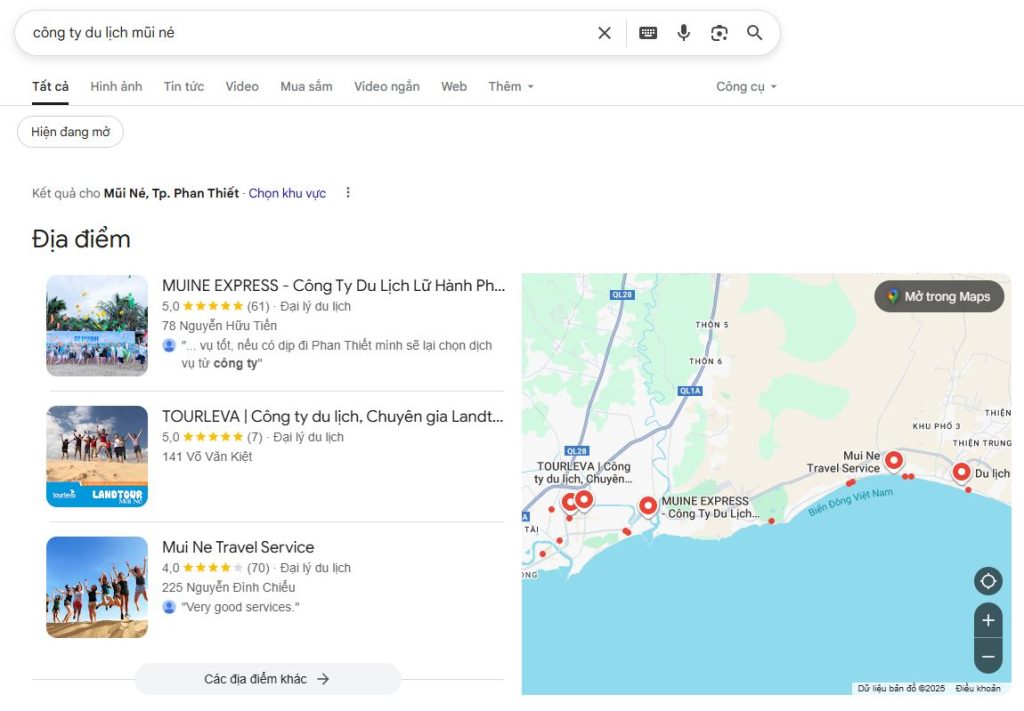 Dịch Vụ Google Maps Cho Ngành Du Lịch