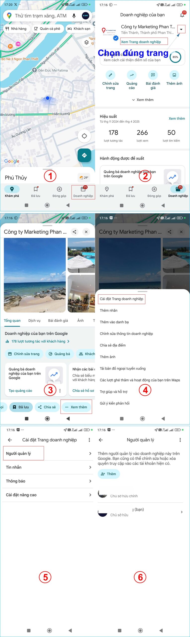 Hướng dẫn thêm quyền quản lý trang Google Map