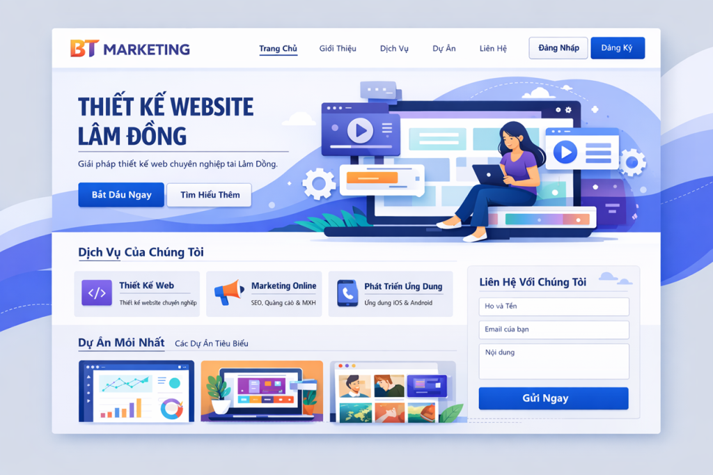 Thiết Kế Website Lâm Đồng Chuẩn SEO - Giá Rẻ - Chất Lượng