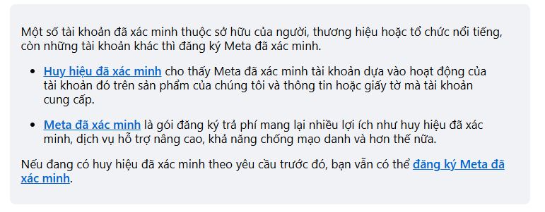 2 loại tích xanh facebook