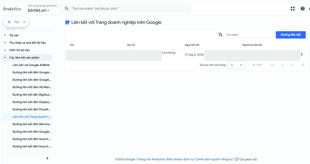 Hướng Dẫn Liên Kết GA4 Với Google Business Profile 3 hướng dẫn liên kết GA4 vs GG maps - BT Marketing